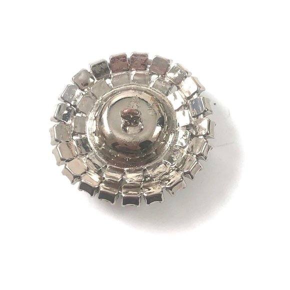 Vintage Multi Prong Set Rhinestones Dress Ornament Decoration Accent Button - Picture 3 of 5